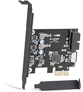 Sinefine PCIe x1 to 19Pin USB 3.0 Header and Type E (A Key) Card,USB Front Panel Adapter, for 1 F...
