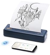 iDPRT MT890 Portable Wireless Printer - Bluetooth Inkless Printer for Travel, Thermal Mobile Prin...