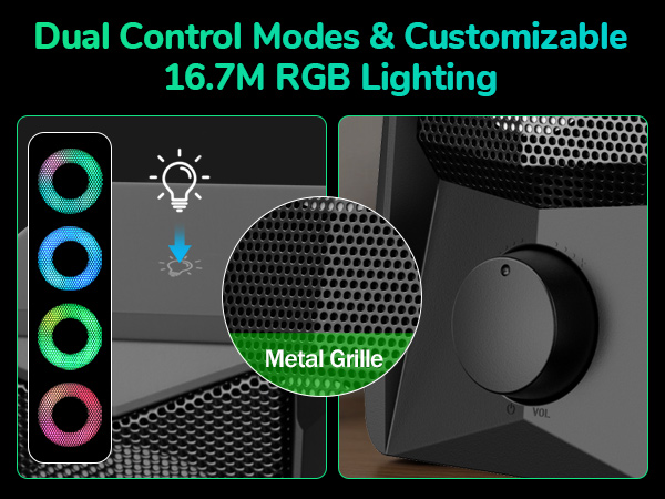 Dual Control Modes &amp; Customizable 16.7M RGB Lighting
