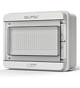 QILIPSU 12 Way DIN Rail Circuit Breaker Box UL94-V0 PC/ABS IP65 Waterproof Distribution Enclosure...