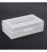 FOSA 2PCS 20700/21700 Battery Box Container Solid Durable Waterproof Battery Storage Box Battery ...