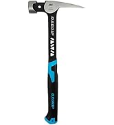 OX Pro 30-Oz Ultrastrike Framing Hammer: Milled Face, Straight Claw, Robust Power, Vibration Damp...