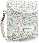 JINSI Vintage Floral Period Bag, Sanitary Pad &amp; Tampon Organizer | Washable cotton, wrist strap, ...