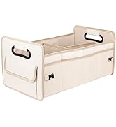 JiatuA Car Trunk Organizer Car Storage with 9 Pockets Collapsible Multi Compartment Waterproof Ad...