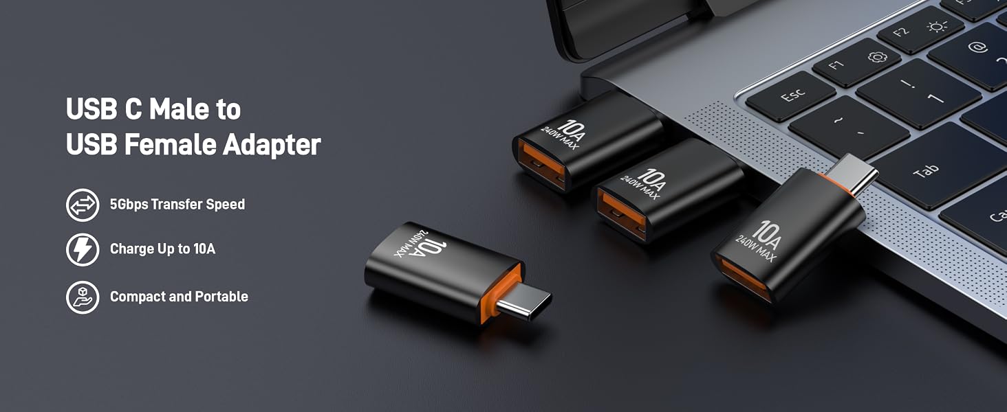 usb c male to usb female adapter