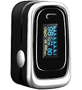 Tomorotec Fingertip Pulse Oximeter Blood Oxygen Saturation Monitor with Silicon Cover, Batteries ...