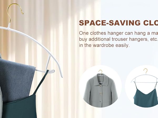 space saving closet hangers
