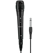 Coby Dynamic Vocal Wired Microphone | Audio Receiver for Singing, Karaoke, Recording | Karaoke Mi...