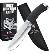 Hunting Knife with Sheath Survival Knives for Men - Best Tactical Camping Hunting Hiking Knife - ...