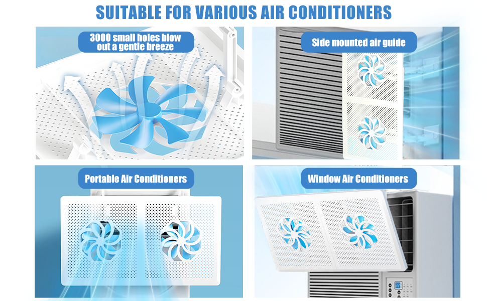 Window Air Conditioners Deflector Adjustable AC Air Deflector