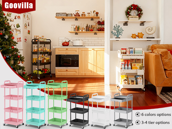 3 tier rolling cart for use in the living room and kitchen