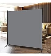 Room Divider Single Panel Privacy Screen, 71''x72''H Large Divider for Room Separation, Thickened...