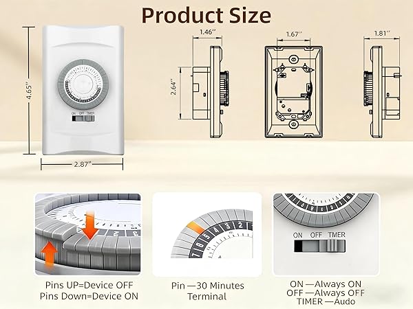 product size and easy operation