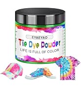 Green Tie Dye Powder - Fabric Dye, Vibrant Color Permanent Tie Dye Powder for Tie Dyeing, Easy to...