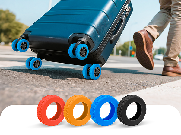 wheel covers for rolling suitcases