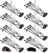 8 Pack Mole Gopher Trap Outdoor Metal Tactical Rat Vole Traps Outdoor Reusable Gopher Killer Keep...
