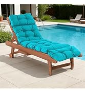 Chaise Lounge Cushions Outdoor,Waterproof &amp; Fade Resistant Patio Lounge Chair Cushions for Outdoo...