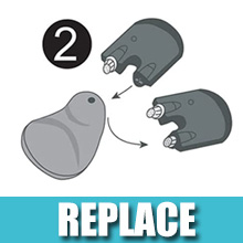 Step2, replace