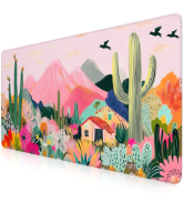 iCasso Large Gaming Mouse Pad (35"x16") - Waterproof Desk Mat with Non-Slip Rubber Base &amp; Stitche...