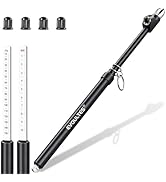 EVOULTES Heavy Duty Tire Pressure Gauge, Straight-On Dual Head Air Pressure Gauge Range 10-150 PS...