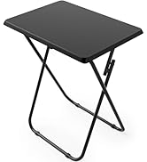 HUANUO Folding TV Tray Table -Stable Tray Table with No Assembly Required, TV Dinner Tray for Eat...