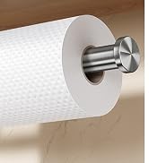 Auxmir Paper Towel Holder Under Cabinet, Self Adhesive Paper Towels Rolls Racks for Kitchen, Wall...