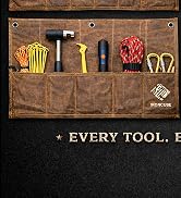 IRONCUBE Tool Pouch, Roll-Up Storage Bag for Hand Tools &amp; Wrenches