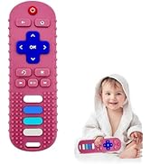 Baby Teether Toy,TV Remote Control Shape Teething Relief Chew Toy for Infants 3-24 Months, BPA Fr...