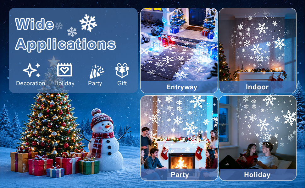 snowflake projector