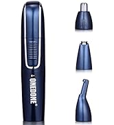 ONEDONE Nose Hair Trimmer, 3 in 1 USB Rechargeable Ear Nose Hair Trimmer for Men,Dual-Edge Blades...