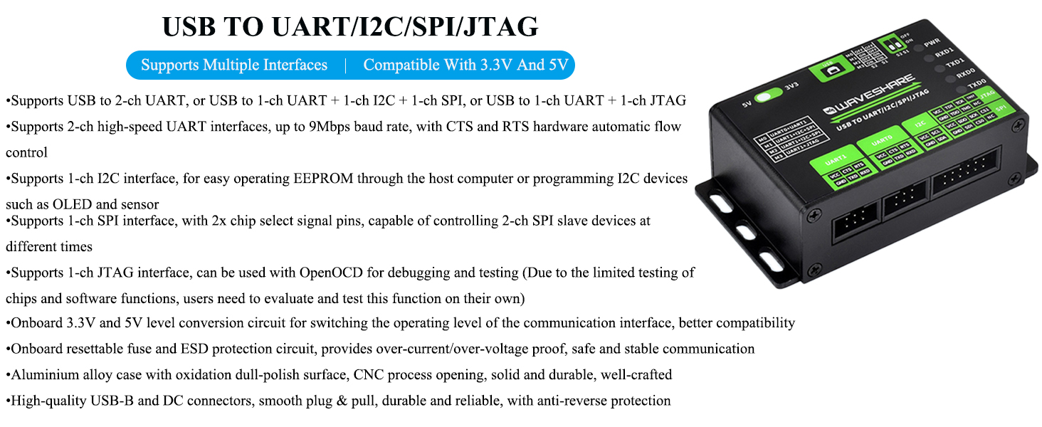 USB TO UART/I2C/SPI/JTAG