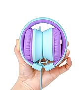 Olyre Kids Headphones, Toddler Headphones with Cord for School Plane Travel, Lightweight Stereo W...