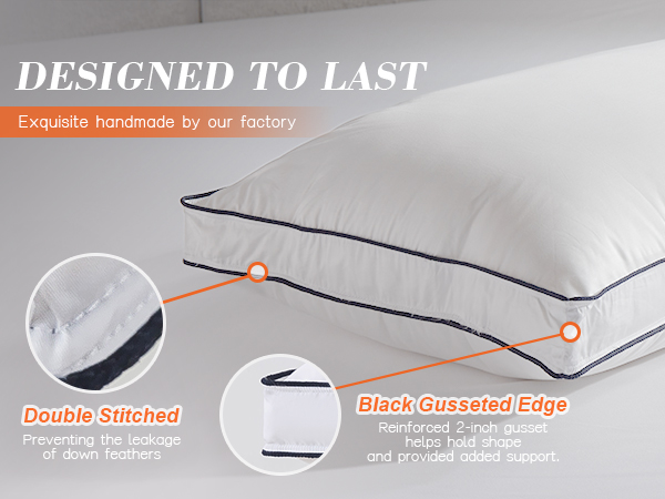 Goose feater down fiber pillow-3.3