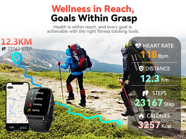 7/24 all day long activity tracker