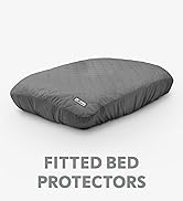 Paw Inspired Waterproof Fitted Cover for Dog Bed | Washable Bed Protector for Dog Mattress | Remo...