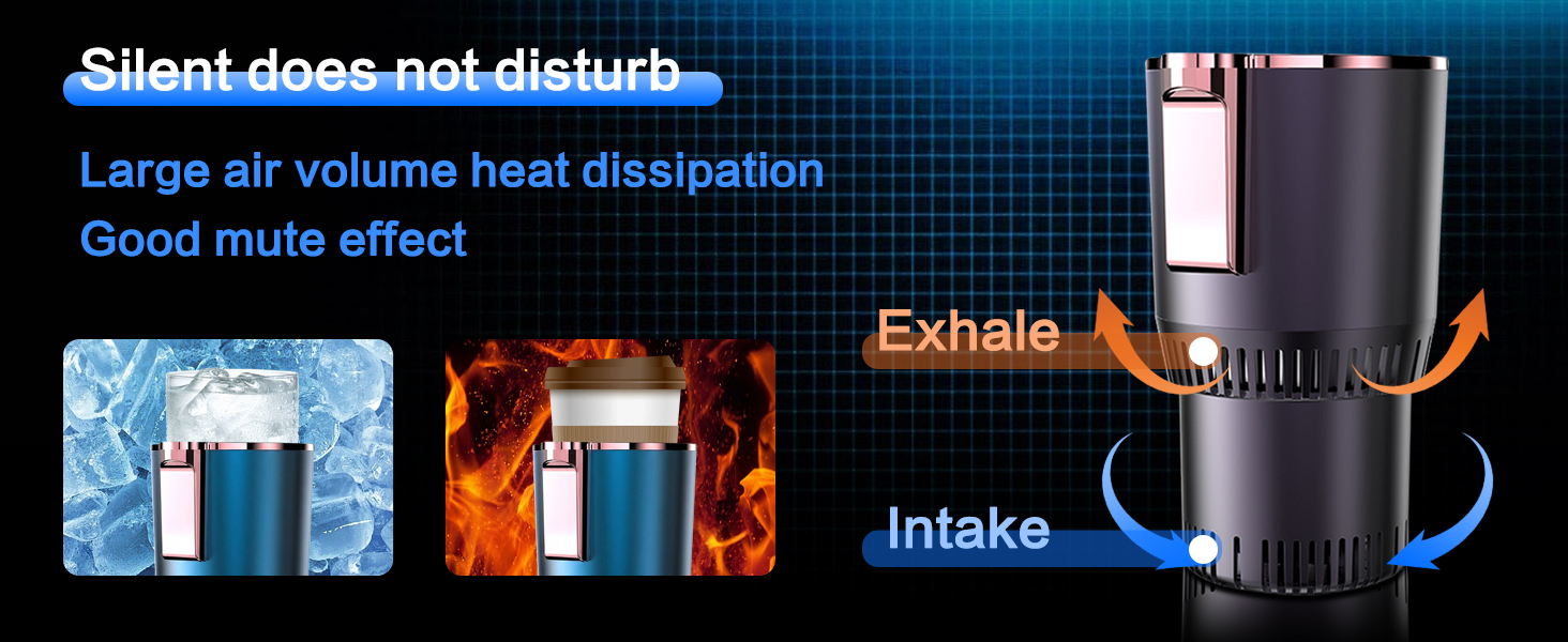 Silent does not disturb Large air volume heat dissipation Good mute effect Exhale Intake
