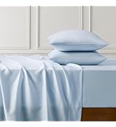 Ted Baker King Sheet Set 4-Piece - 300 TC Cotton Tencel Soft Breathable Bed Sheets - Ladder Stitc...