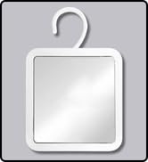 MIRRORVANA Hanging Fogless Shower Mirror for Shaving with 360° Rotatable Swivel Hook - Anti Fog