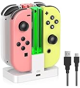 FastSnail Charging Dock for Nintendo Switch for Joy Con &amp; OLED Model Controller with Lamppost LED...