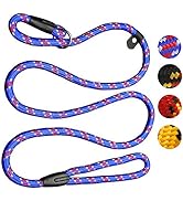Dog Rope Leash, 5 FT Pet Slip Lead, Dog Training Leash, Standard Adjustable Pet Nylon Leash for S...