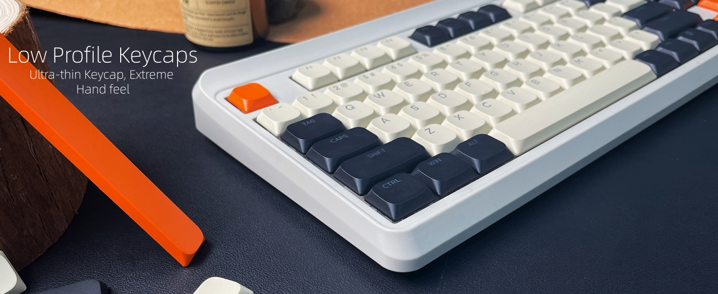 Womier Low Profile Keycaps - Shine Through PBT Key caps