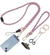 LUCKINEE Cell Phone Lanyard with Safety Breakaway Buckle, Phone Neck Strap and Wrist Lanyard Stra...