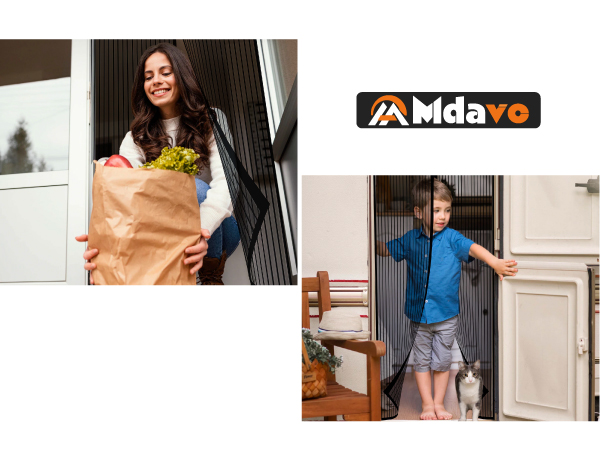 Mesh screen door
