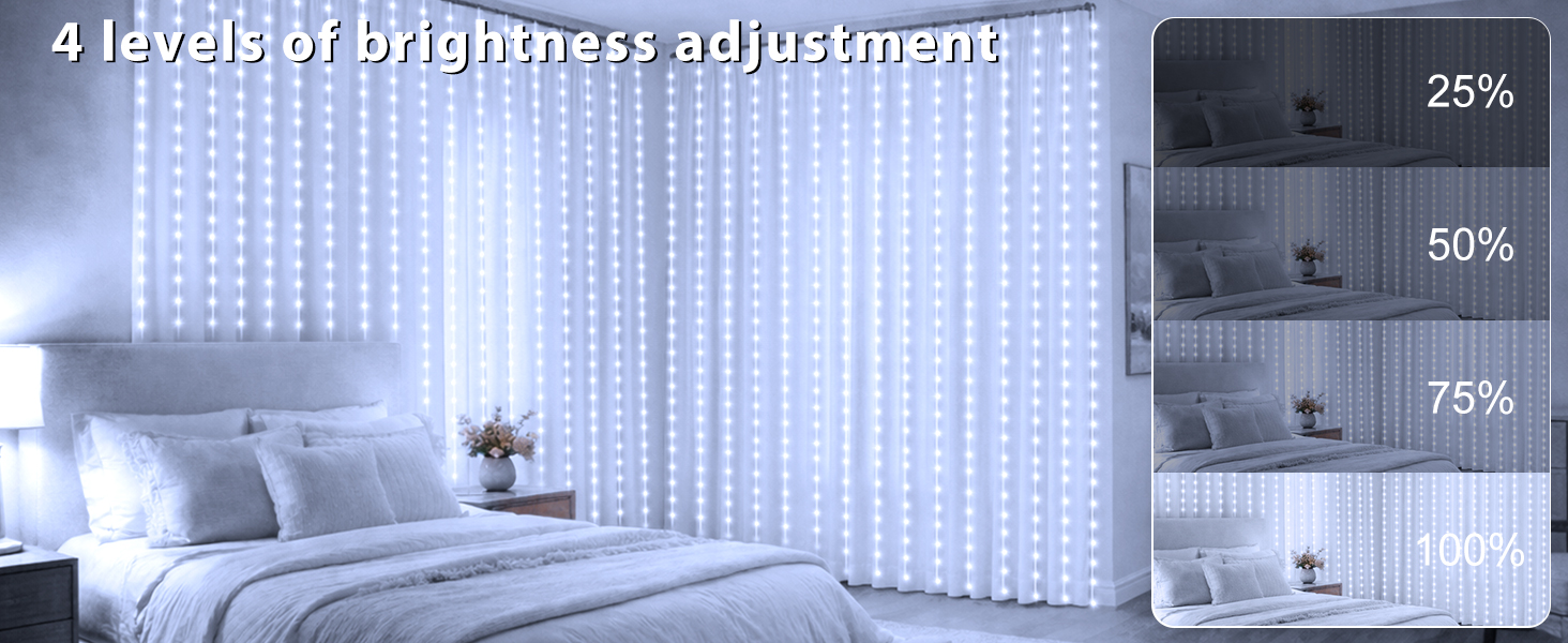curtain lights for bedroom