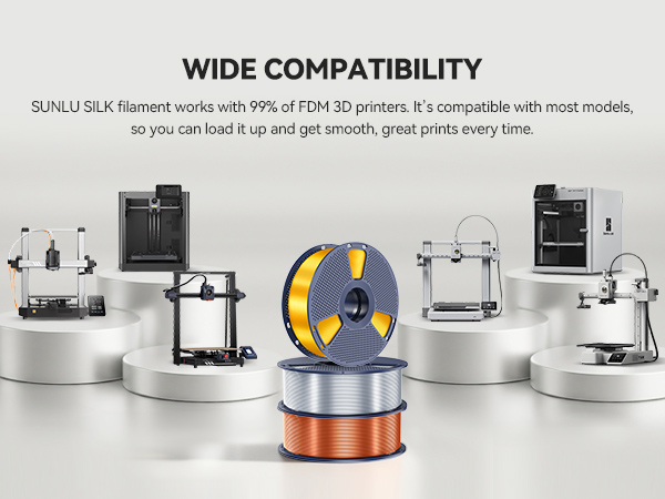 sunlu shiny silk pla plus Filament 1.75mm 3d printer filament sunlu filament 1kg silk filament