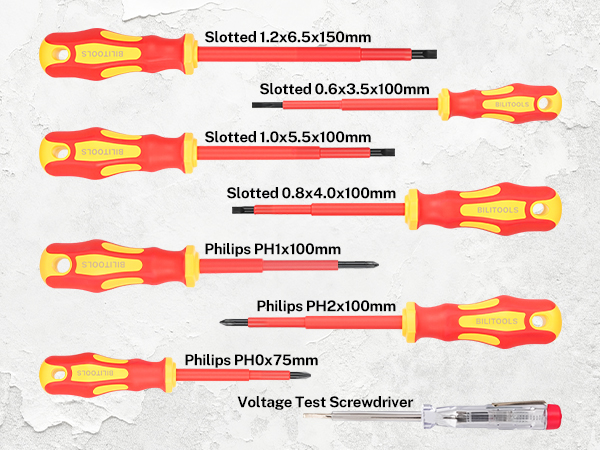 Insulated Electrician Screwdriver &amp;amp; Pliers Set