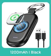 Portable Charger for Apple Watch,Wireless Magnetic iWatch Charger 1200mAh Keychain Camping Travel...