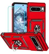 HNHYGETE for Pixel 8 Pro Case with Screen Protector: [Military Grade 20ft. Drop Tested] Slide Cam...