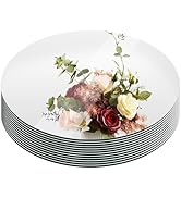 Suwimut Set of 12 Round Mirrors for Centerpieces, 12 Inch Glass Mirrors Candle Plate Circle Mirro...