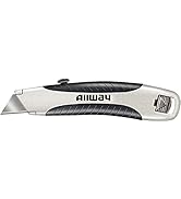 ALLWAY RSK Soft-Grip Retractable Utility Knife with 3 Blades